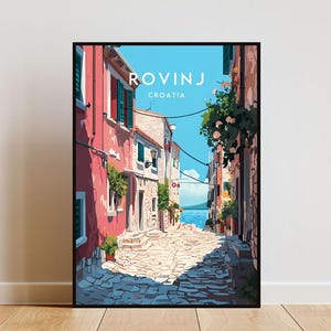 Rovinj Travel Print - Croatia, Rovinj Poster, Croatia Poster, Travel Wall Art, Croatia Print, Croatia, Rovinj Wall Art, Croatian, Rovinj Art