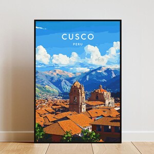 Cusco Travel Print - Peru, Cusco Poster, Peru Poster, Travel Wall Art, Peru Print, Cusco, South America, Peruvian, Cusco Wall Art, Travel