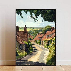 Dorset Travel Print - England, Dorset Poster, England Poster, Travel Wall Art, England Print, England, Europe, Dorset Wall Art, UK, Britain