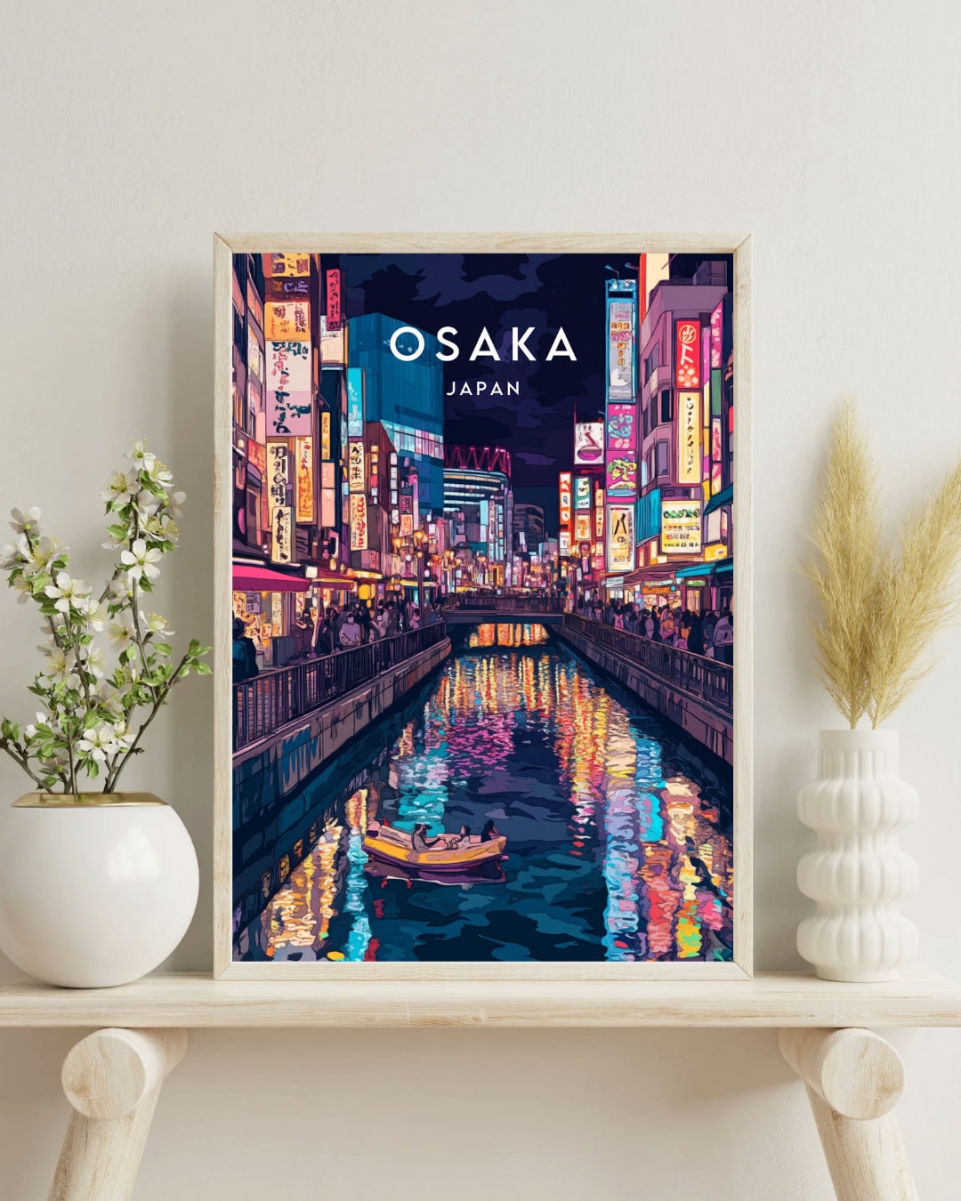 Osaka Travel Print - Japan, Osaka Poster, Japan Poster, Travel