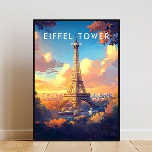 Eiffelturm Reise - Paris, Eiffelturm Poster, Paris Poster, Reise Wandkunst, Paris Druck, Frankreich, Europa, Paris, Eiffelturm Kunst