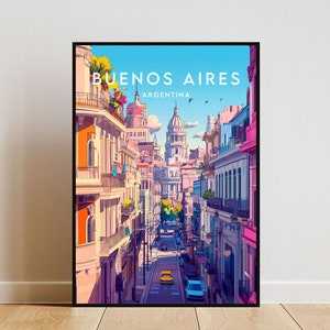 Buenos Aires Travel Print - Argentina, Buenos Aires Poster, Argentina Poster, Travel Wall Art, Argentina Print, Buenos Aires, South America