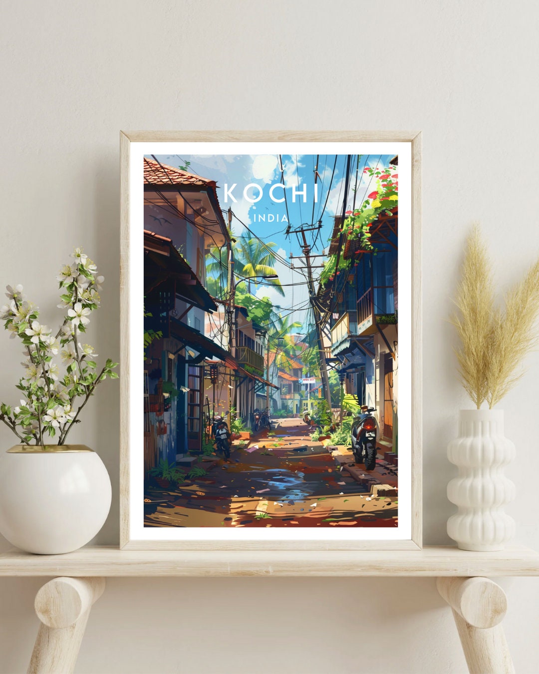 Buy Kochi Travel Print - India, Kochi Poster, India Poster, Travel