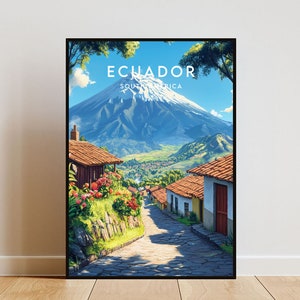 Ecuador Travel Print - South America, Ecuador Poster, South America Poster, Travel Wall Art, Ecuador Print, Equador, South America, Travel