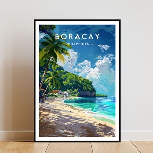 Boracay Reise - Drucken - Philippinen, Boracay Poster, Philippinen Poster, Reise, Wandkunst, Philippinen Druck, Philippinen, Boracay, Asien