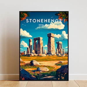 Stoneghenge Travel Print - England, Stonehenge Poster, England Poster, Travel Wall Art, England Print, poster, England, Europe, Stonehenge