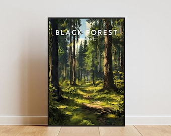 Black Forest Travel Print - Germany, Black Forest Poster, Germany Poster, Travel Wall Art, Germany Print, Germany, Europe, Black Forest Art