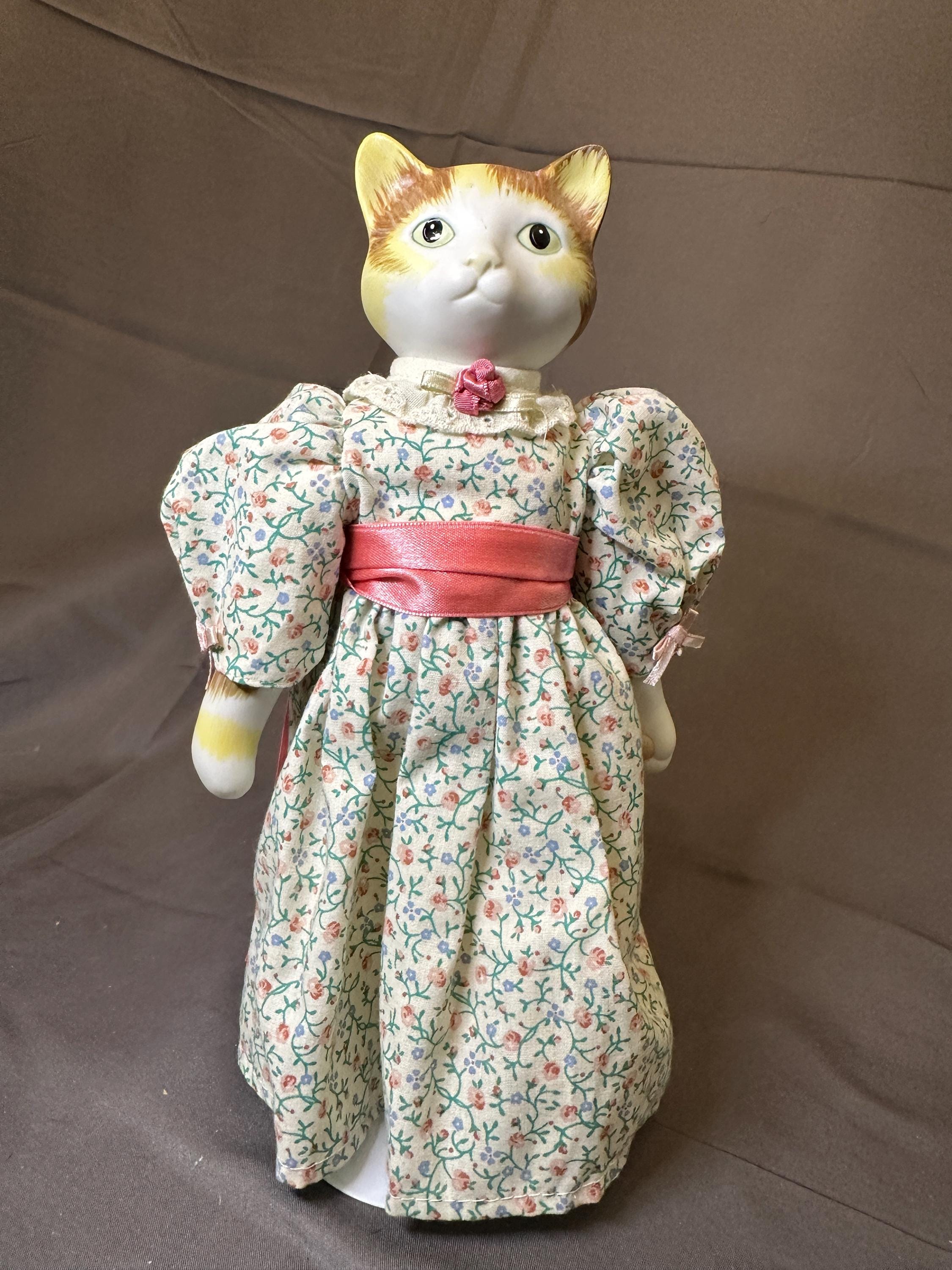 Ceramic Cat Doll Vintage - Etsy