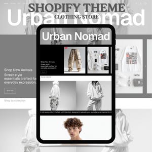 Tema Shopify per abbigliamento Dark Fashion: modello per sito web di streetwear e boutique audaci