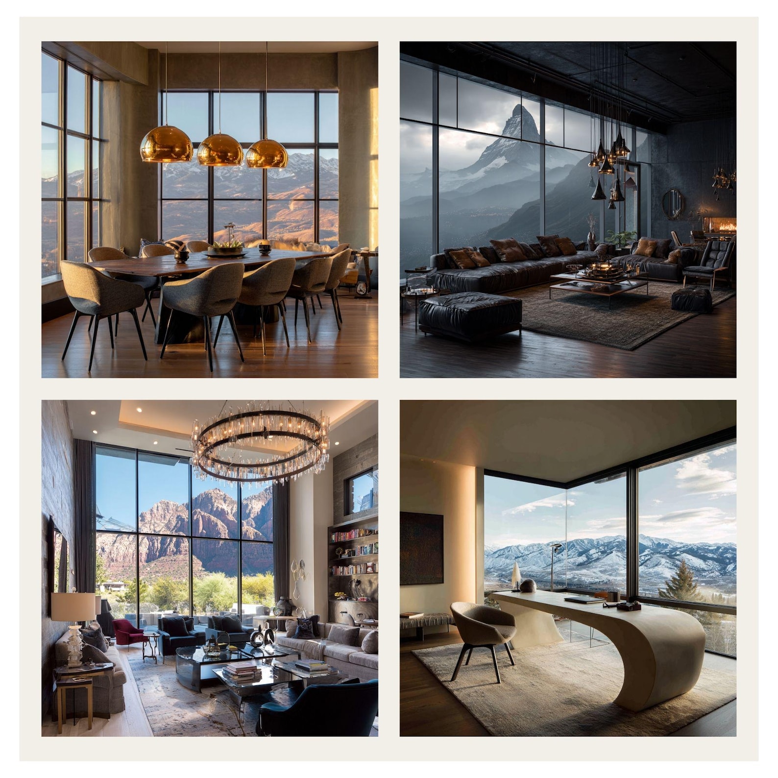 Mountain Modern Interior Images Bundle, Interior Design Stock Photos ...