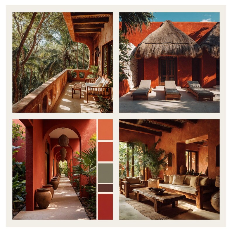 Tulum Images Bundle, Interior Design Stock Photos, Terracotta ...
