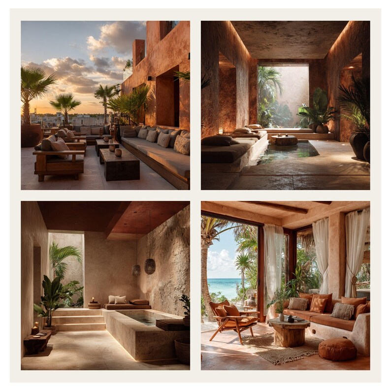 Tulum Images Bundle, Interior Design Stock Photos, Terracotta ...