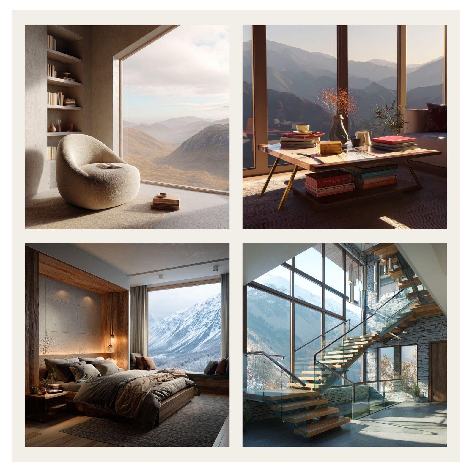 Mountain Modern Interior Images Bundle, Interior Design Stock Photos ...
