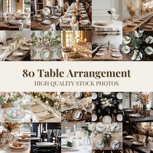 80 Tafeldekkende Stock Photo-bundel | Anonieme neutrale esthetische dinerafbeeldingen voor Instagram-rollen, branding, marketing en lifestyle-inhoud