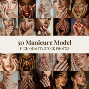 50 Manicure Model Stock Photos, Nail Art Photography