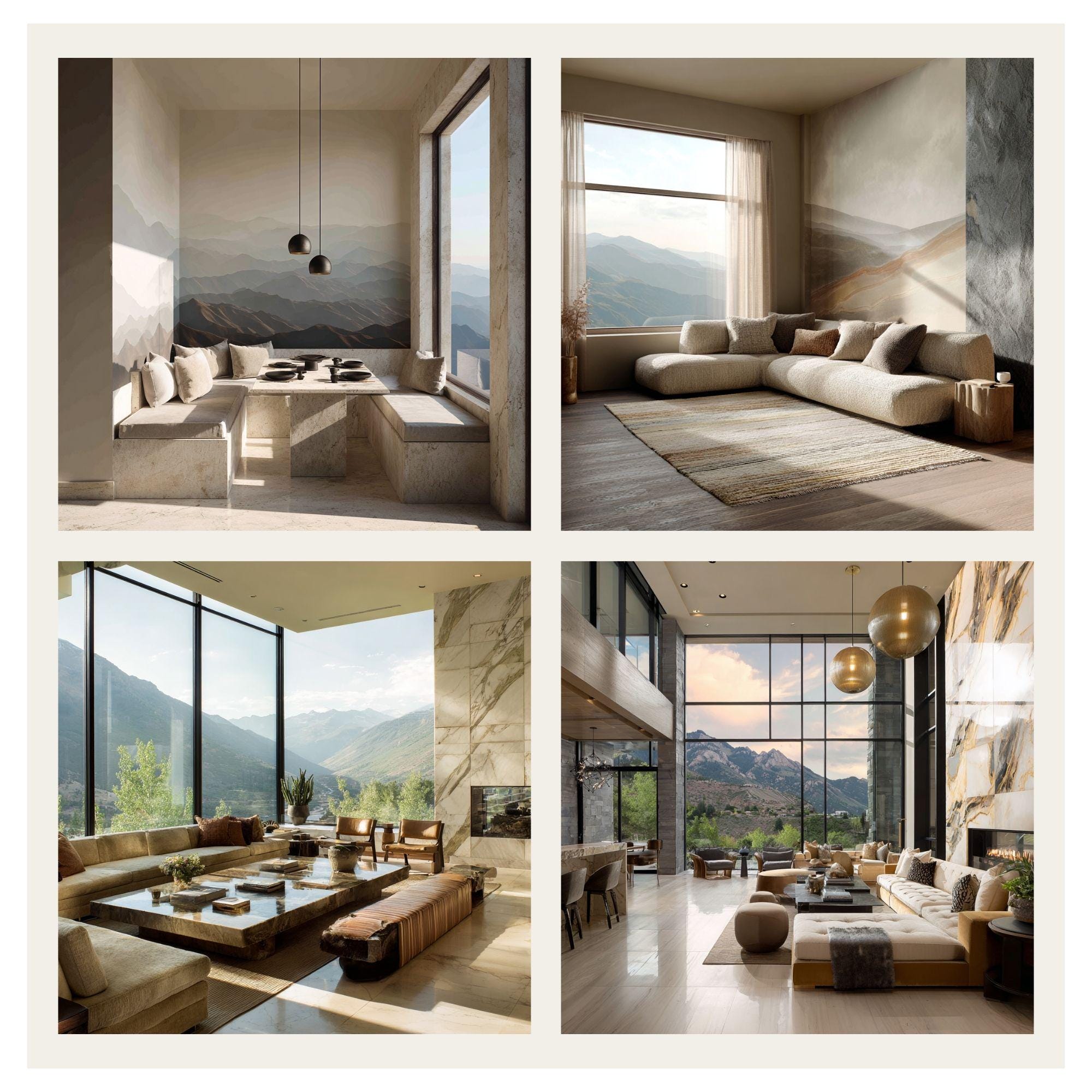 Mountain Modern Interior Images Bundle, Interior Design Stock Photos ...