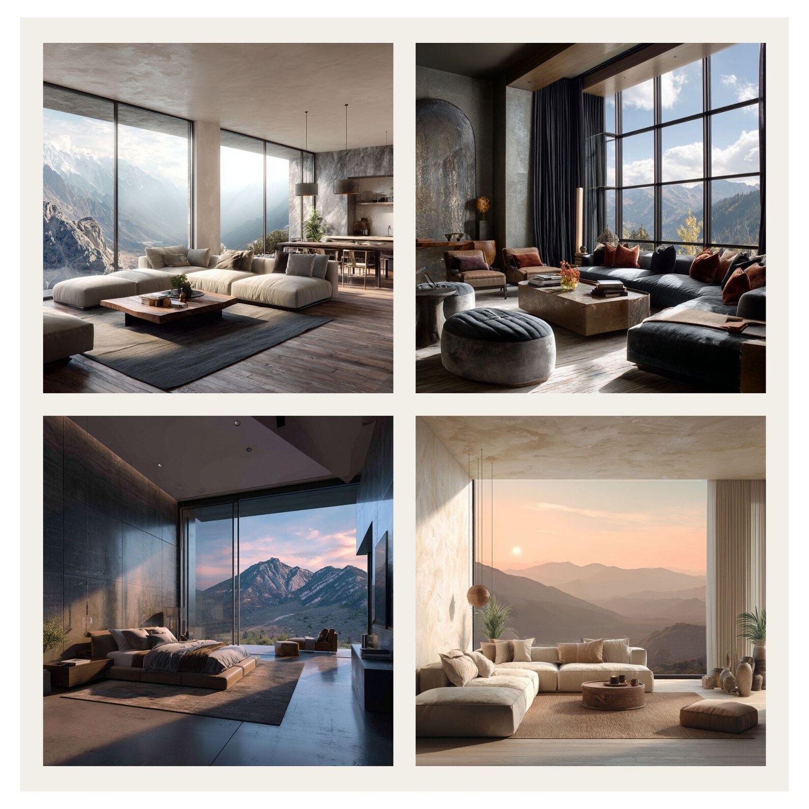 Mountain Modern Interior Images Bundle, Interior Design Stock Photos ...