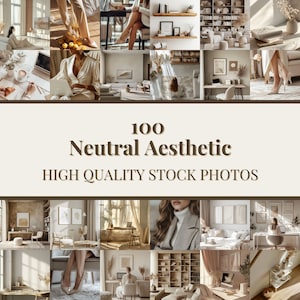 100 Minimalistic Neutral Aesthetic Fashion Business Stock Image of Faceless Woman Boss for Entrepreneur Instagram Reel Cover Marketing Photo