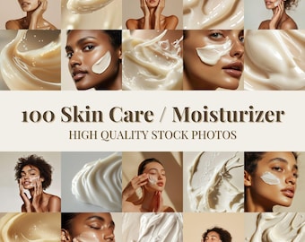 100 Melanin Beauty Moisturizer Skincare - Aesthetic High Quality Stock Photos of Black African American Models
