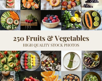 Paquete de 250 fotografías de stock de frutas y verduras sin rostro para nutricionistas, asesores de salud y contenido de marketing de Instagram Reel de bienestar.