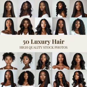 50 Luxury Hair Extension Stock Photos - African American Models, Beauty & Melanin Stock Images for Website and Social Media