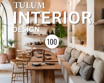 Tulum Interior Design Stock Photos, Terracotta, Luxury Resort (Digital Download)