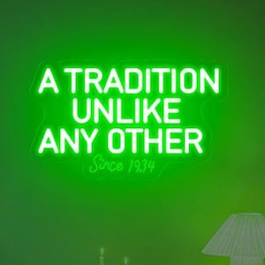 Masters Tournament Neon Sign: Golf Bar Decor