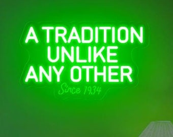 Masters Tournament Neon Sign: Golf Bar Decor