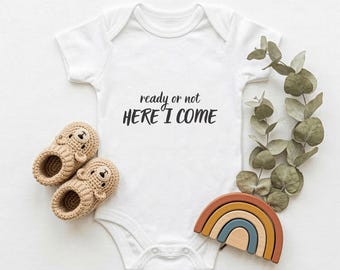 Pregnancy Announcement Baby Bodysuit | Newborn Clothes | 7 colors | 102