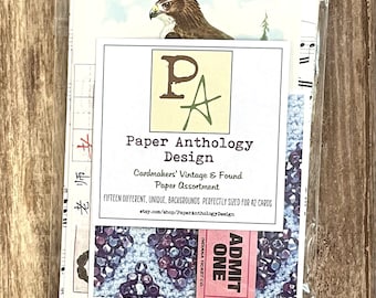 Cardmakers' Vintage & Found Paper Assortment (A2-sized)