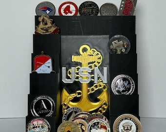 Navy Chief Petty Officer Coin Rack