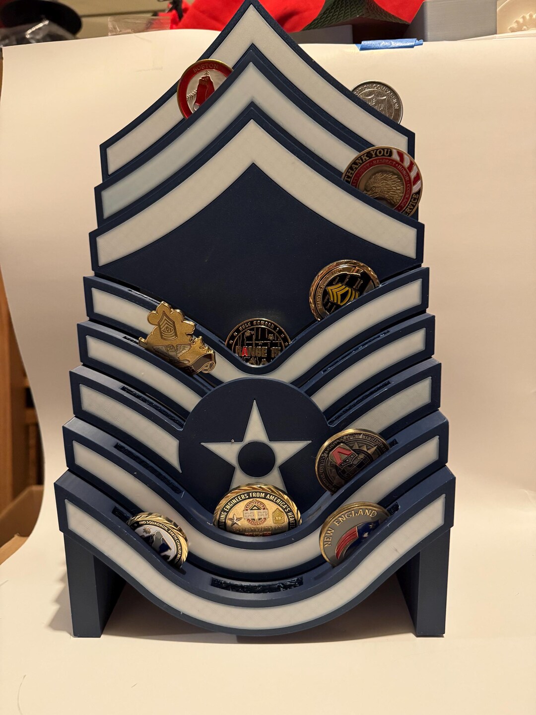 Air Force XL Chief Master Sergeant (E9) Coin Rack - Etsy