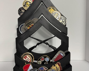 Marine Master Sergeant Coin Rack