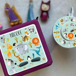 Toniebox Schutzfolie mit Name personalisiert , Tiere, Schutzfolie Toniebox, Aufkleber, Schutzfolie Toniebox, Tiere