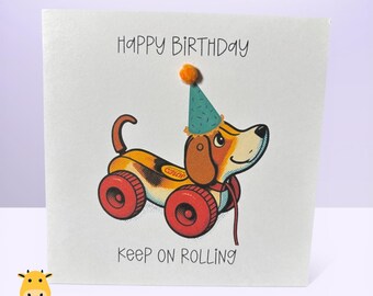 Biglietto d'auguri in stile retrò - Design nostalgici per compleanni, ringraziamenti e auguri di ogni giorno.