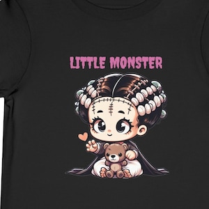フランケンシュタインの花嫁をモチーフにした幼児用Tシャツ