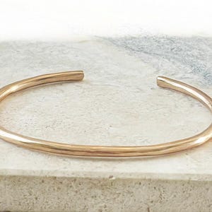 Simple Bronze Stacking Bangle: 8th or 19th Anniversary Gift
