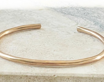 Simple Bronze Stacking Bangle: 8th or 19th Anniversary Gift