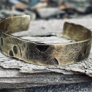Cadeau 8e verjaardag heren, 8e of 19e bronzen armband jubileum, bronzen jubileumcadeau voor hem, gepersonaliseerd rustiek bronzen cadeau