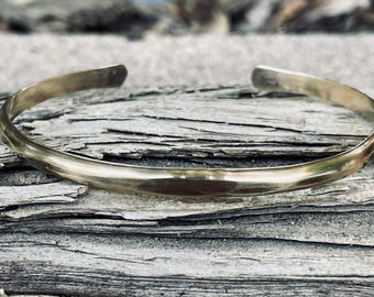 Hammered Bronze Cuff Bracelet for Men Women, Open Bangle Ladies Hammered Bronze Cuff Bracelet for Men Women, Open Bangle Ladies