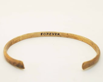 Men's Bronze Bracelet, 8th or 19th Anniversary Gift, Forever Bracelet