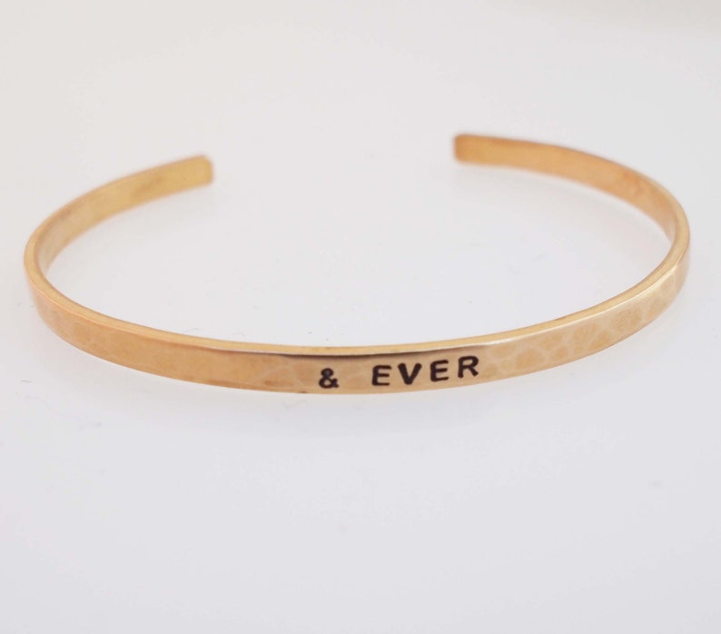 Bronze Anniversary Bracelet and EVER Bracelet 8th Etsy