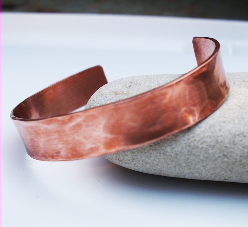 Ladies Copper Bracelet, 7th or 22nd Anniversary Gift, Copper Bracelet with Secret Heart image 3