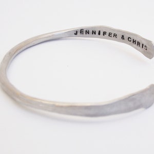 Aluminum Anniversary Bracelet for 10th Anniversary image 1