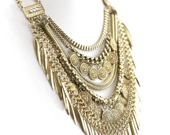 アンティークチョーカー、トライバルネックレス - クチジュエリー