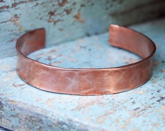 Men's Copper Bracelet, 7th or 22nd Anniversary Gift for Him