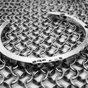 Heavy Distressed Silver Cuff, Unisex Silver Bracelet