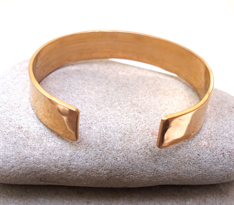 Simple Bronze Cuff Bronze Anniversary Gift Bronze Jewelry Etsy