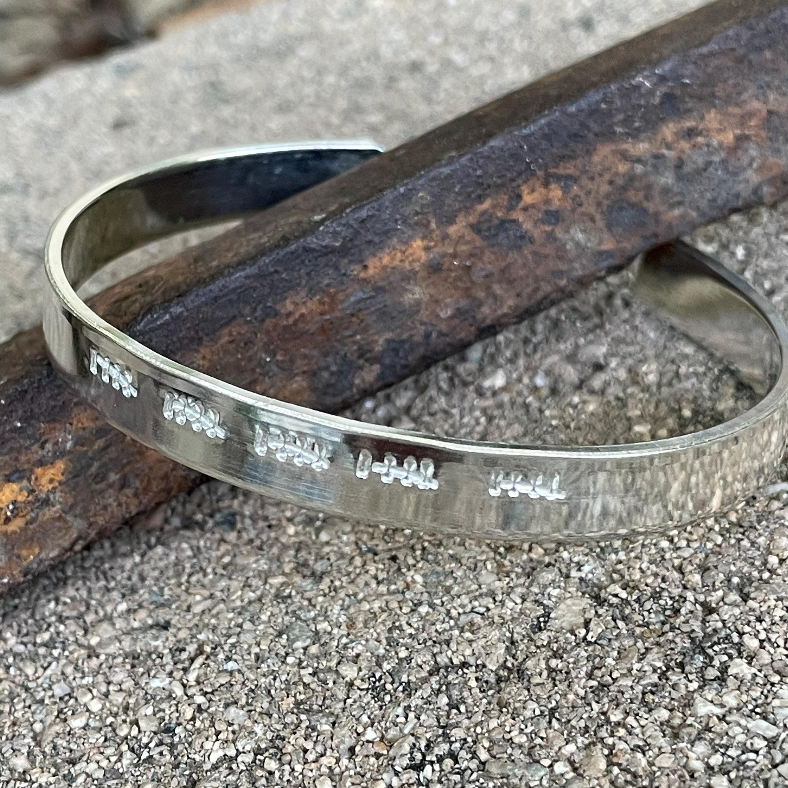 Silver Anniversary Bracelet, for Women, Tally Mark Bracelet