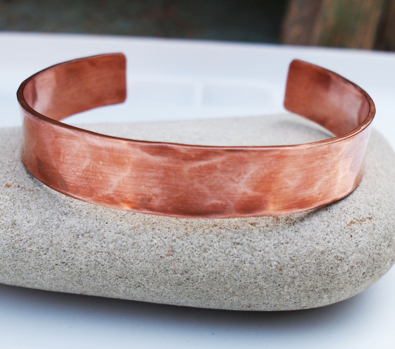 Ladies Copper Bracelet, 7th or 22nd Anniversary Gift, Copper Bracelet with Secret Heart image 5